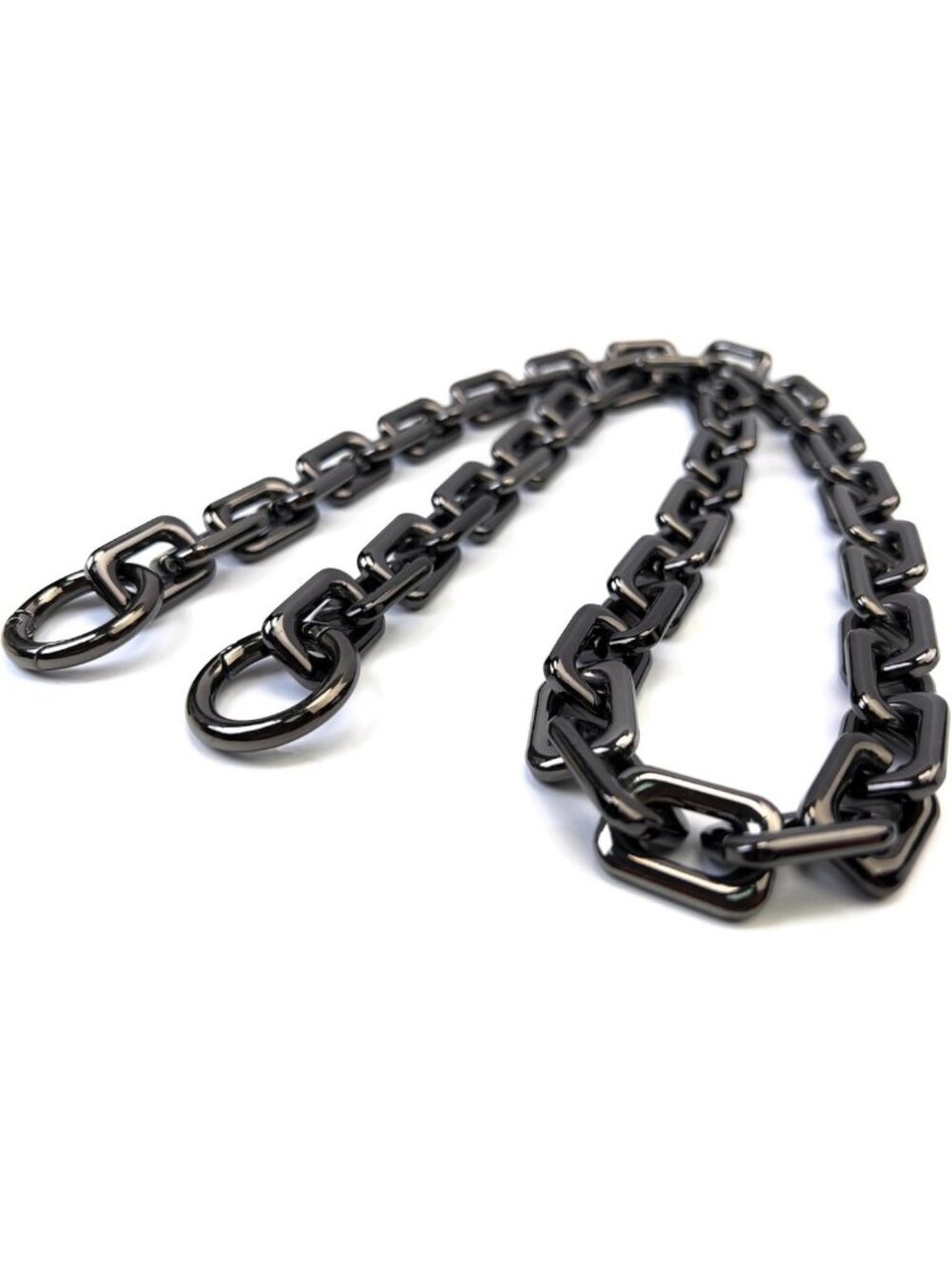 Heavyweight Gunmetal Black Chunky Purse Chain Strap | Premium Zinc Alloy | DIY